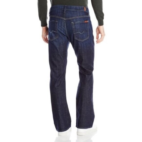 7 for all mankind man bootcut dark Wash stretch jeans size 28 - Picture 10 of 16